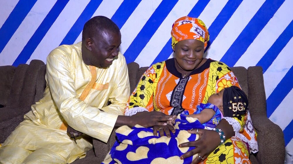 The Maïga family at their home in Bondoukou